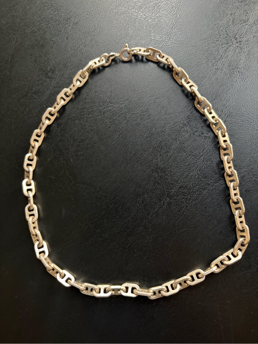 925 Italian sterling silver mariner chain vintage